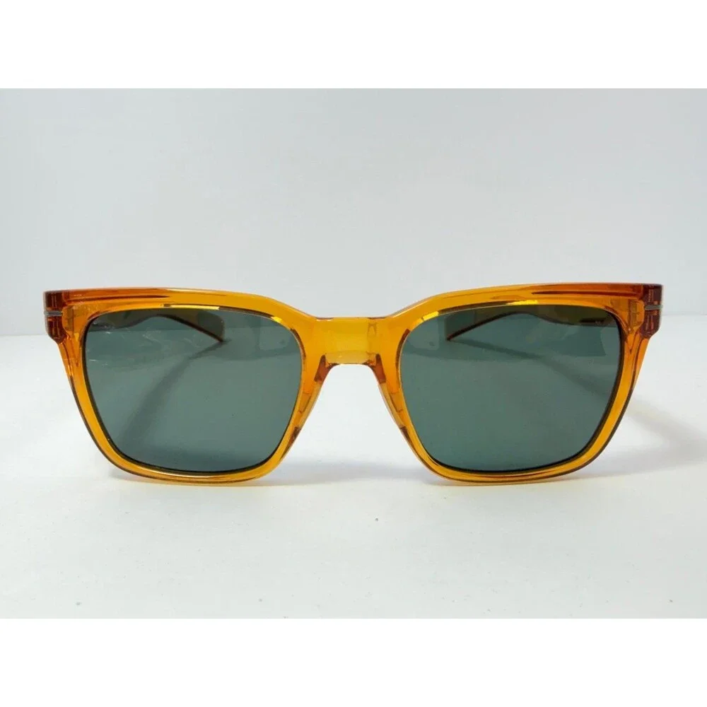 RŌKA Lockhart E7538 0451 Sunglasses Women's Amber Square Polarized Green Lenses